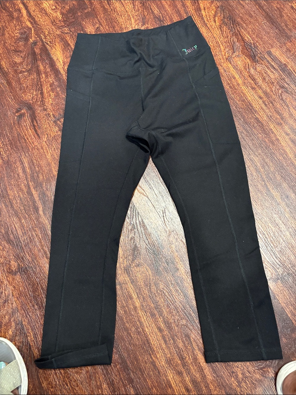 Juicy Couture Black Men's Jogger Pants with Subtle Stitching